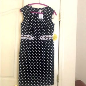 Beautiful black and white polkadot dress